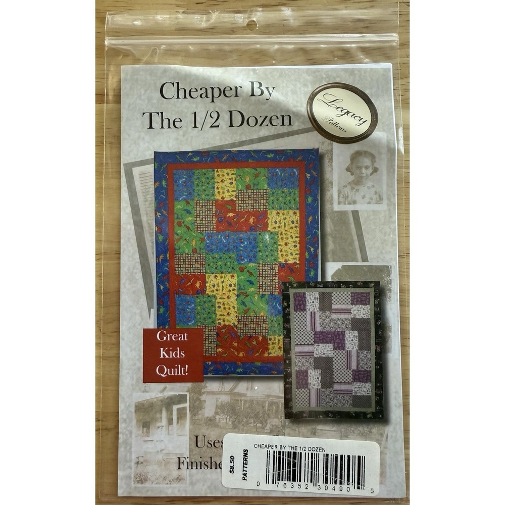 Cheaper by the‎ 1/2 Dozen Quilt Pattern by Legacy Patterns LEG8102 Uncut